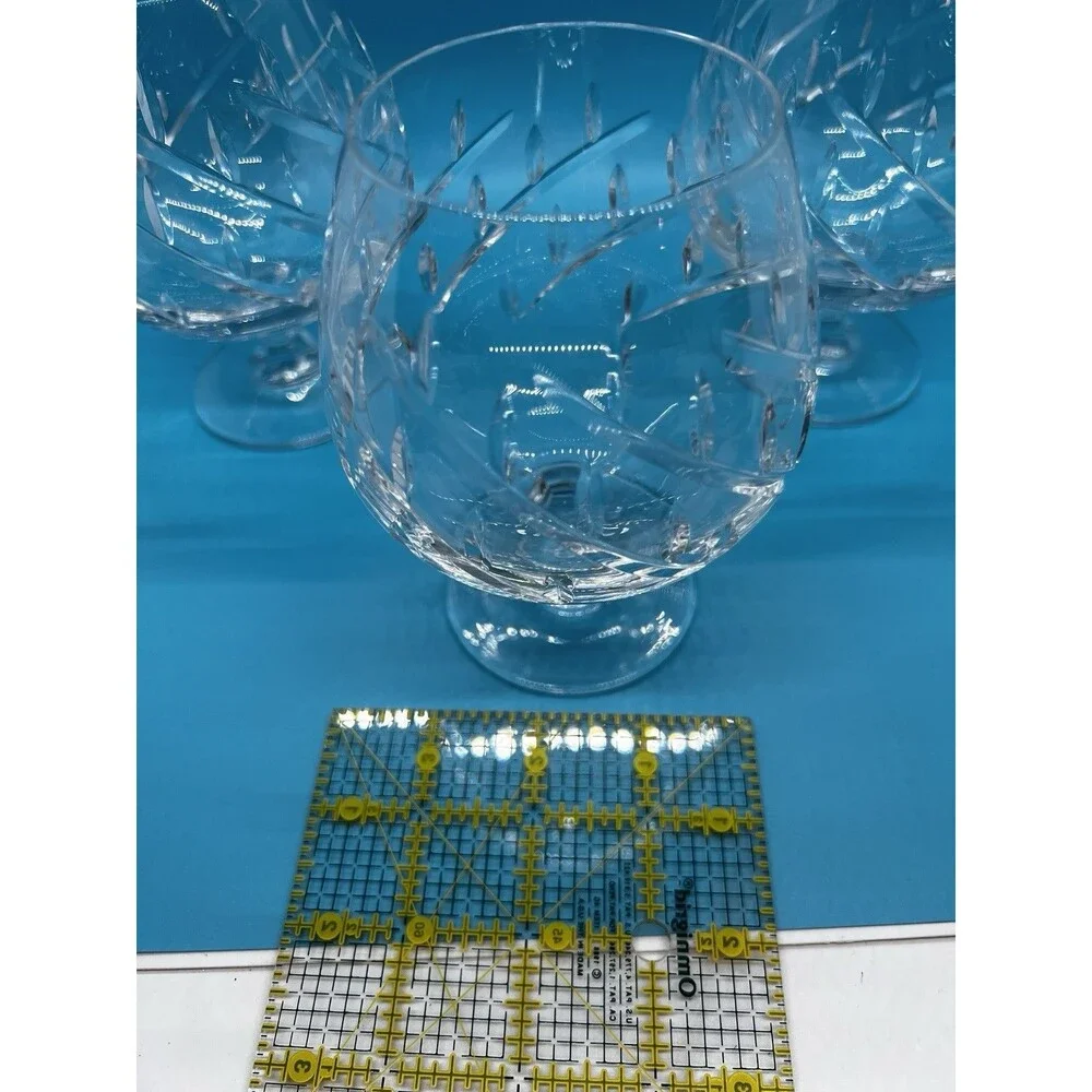 3 Towle Crystal Infatuation Brandy Snifter Clear Cut 5 1/4